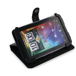 Navitech Black Executive Premium Leather Flip Carry Case With Stand 