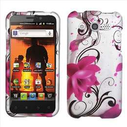 Pink Peace Flowers Hard Case Cover for Cricket Huawei Mercury M886 