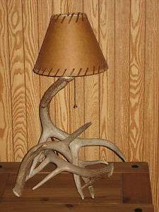 Whitetail Antler Lamp,antlers,log,cabin,northwoods,rustic,lighting 