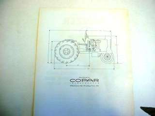 Copar Panzer Lawn & Garden Riding Tractor Color Sheet  