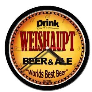  WEISHAUPT beer and ale cerveza wall clock 