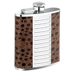  Leather and Metal Flask   Unusual Gift