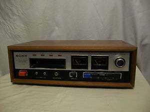 Vintage Sony 8 Track Stereo Tapecorder TC 228 Walnut Finish Case 