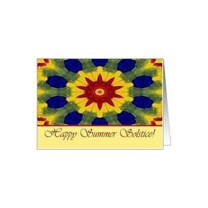  Happy Summer Solstice, Rose Window Painting Card Health 