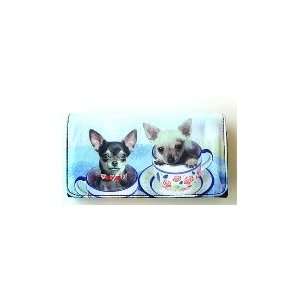  Bichon frise dog wallet checkbook 