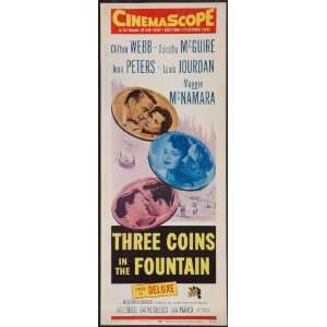  Three Coins In The Fountain Insert Movie Poster 14X36 #01 