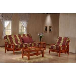  Capri Chair Size Urban Oak Futon Set by J&M Furniture 