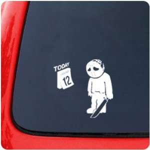  Jason Voorhees Humor Friday the 13th Decal Sticker Movie 