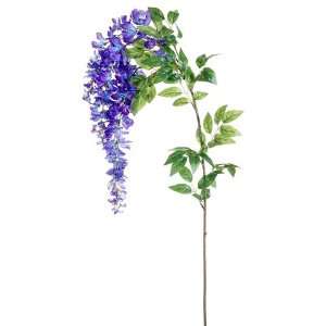 50 Silk Wisteria Flower Spray  Violet/Blue (case of 6 