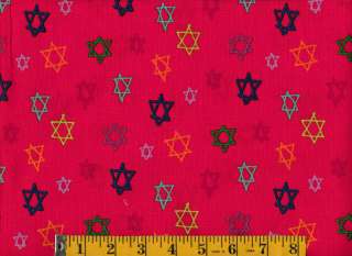 Star of David, Chanukah, Cotton Quilting Fabric #859  