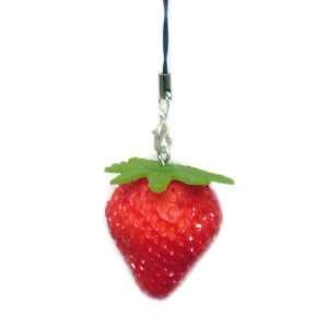    Japanese Fun Realistic Strawberry Phone Charm Toys & Games