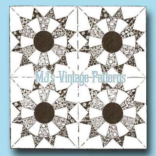 Vintage Mail Order Quilt Pattern ~ Wheel of Fortune  
