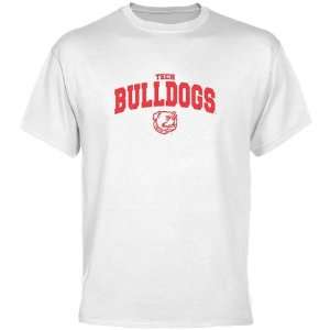  Louisiana Tech Bulldogs White Mascot Arch T shirt Sports 