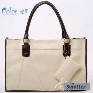 Simitter new fashion PU leather large shoulder handbags 4 colors 