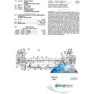  NEW Patent CD for CLEANING AND OILING SYSTEM FOR MOLDING 