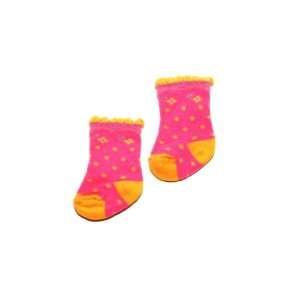  American Girl Doll Clothes Pink Polka Dots Socks Toys 