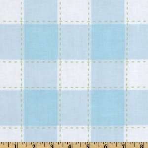  44 Wide Little House Picnic Blue Fabric By The Yard 