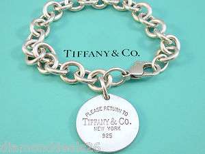   & Co. Authentic Please Return To Round Bracelet Sterling Silver 925