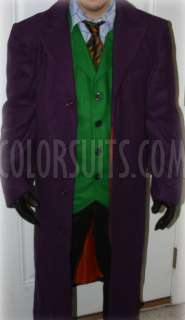 Elite Series The Dark Knight Joker Costume   Jacket, Shirt, Tie, Vest 
