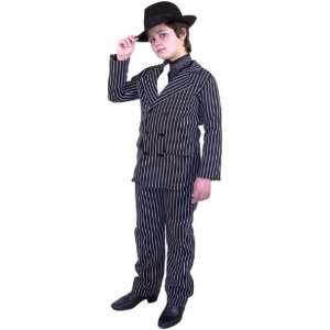  Childrens Gangster Suit Costume (SzMedium 8 10) Toys 