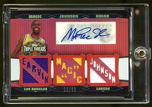   TRIPLE JERSEY SWATCHES /36 2007 TRIPLE THREADS BEAUTIFUL AUTO  