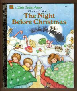 THE NIGHT BEFORE CHRISTMAS    1987 Little Golden Book (HC) /mm2  