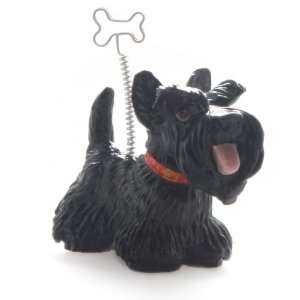Scottish Terrier Hand Crafted Picture Holder   Black