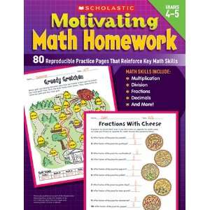   Scholastic 978 0 545 23454 2 Motivating Math Homework