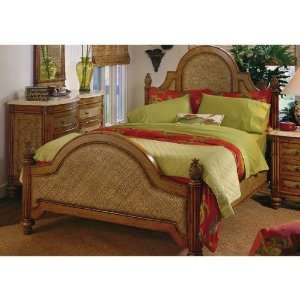  White Craft M635360 Maui Queen Bed Set in Antique Mushroom 