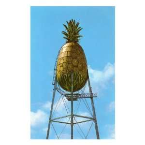  Pineapple Water Tower, Hawaii Premium Poster Print, 8x12 