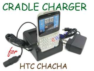USB Dual Dock Cradle Charger for HTC Chacha Cha A810e  
