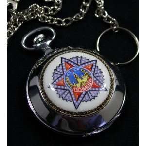 Pocket Russian Watch MOLNIJA (#0105) with hand painted Enamel ORDER of 