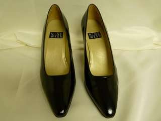 Nine West shoes black patent leather pumps 2.75 in 8 M  