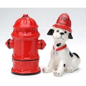  Fire Hydrant and Dog Salt and Pepper Shaker Set by Appletree Design 