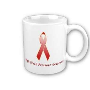  High Blood Pressure Awareness Ribbon Coffee Mug 