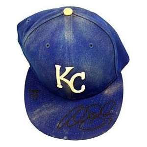   Kansas City Royals Baseball Cap   Autographed MLB Helmets and Hats