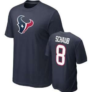 Matt Schaub #8 Blue Nike Houston Texans Name & Number T Shirt  