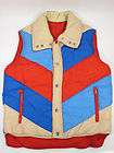 Vtg AVENTURA Mens HIP 70s Kelso Pouf VEST S  