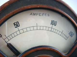 Antique General Electric GE AMP Amperes Gauge  