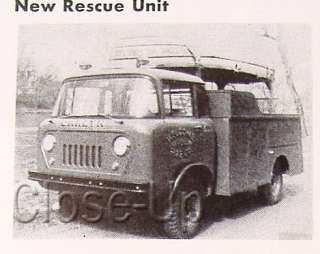 Welcome FC Oaklyn 1958 Fire Truck Jeep NJ/Camden County  