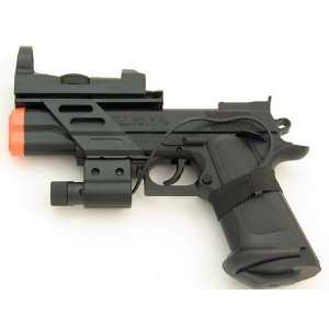  Spring Colt 1911 Style Pistol FPS 200, Red Dot, Laser Airsoft 