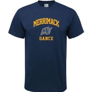  Merrimack Warriors Navy Dance Arch T Shirt Sports 