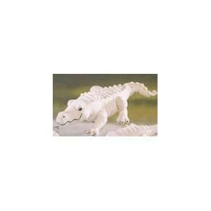   Realistic 18 Inch Stuffed White Alligator Plush Animal Toys & Games