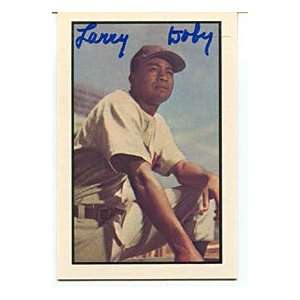  Larry Doby Autographed / Signed 1983 Reprint 1953 Bowman 