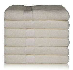   Luxurious 6 pc set lot 34x68 Bath Towels absorb Towel Ivory  