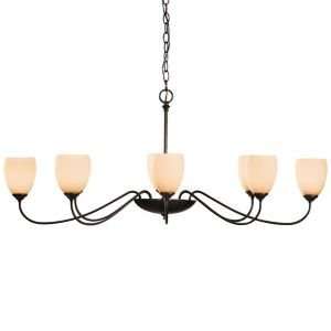  Oval Eight Arms with Glass Chandelier by Hubbardton Forge 