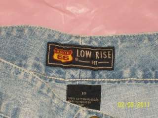 ROUTE 66 Low Rise Fit Capri Cropped Crop Blue Jeans, 10  