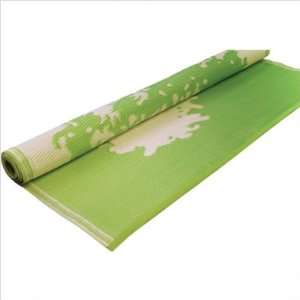   1637 4 x 6 Floormat Tree in Lime / Off white Furniture & Decor
