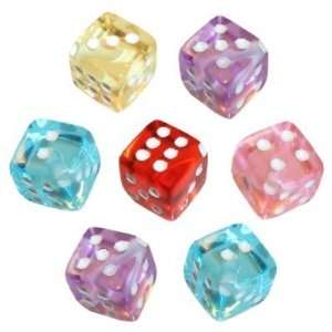 30 Multi Colored Dice Beads Toys & Games