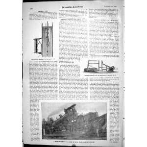  Scientific American 1904 Train Crash Pneumatic Pump Sawing 